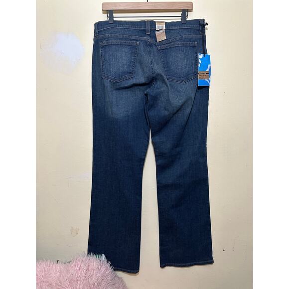 DKNY JEANS Womens Blue So-Low-Lita‎ Low Rise Slim Leg Jeans Size 12R Boot Cut - Picture 3 of 12